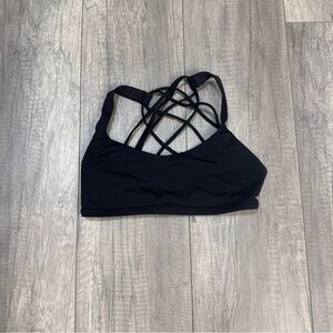Lululemon Athletica Black Strappy Sports Bra